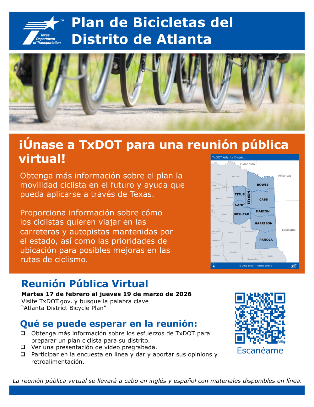 Bicycle Plan flyer