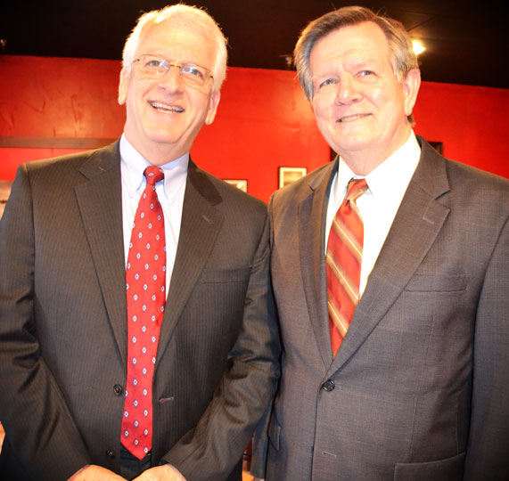 Chief Justice Josh Morriss and Gary Nutter
